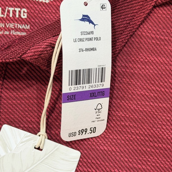 Tommy Bahama Le Cruz Point Men's Size XXL NWT 376-Rhumba MSRP $99 - Picture 4 of 6